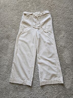 Joie Wide Leg Pants Womens M Ivory